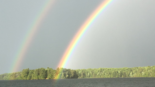Rainbows over Lake